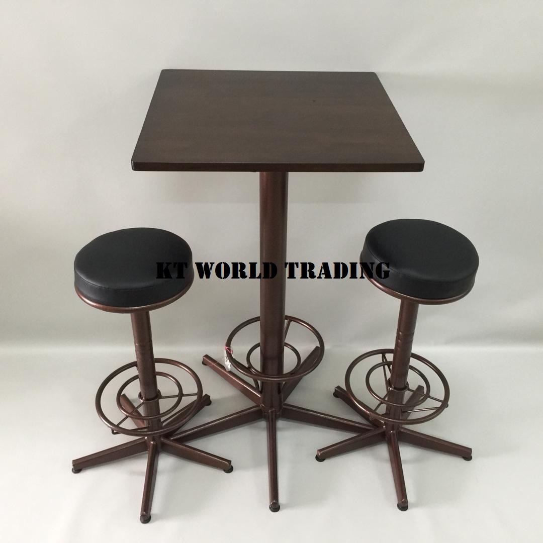 Bar Stool KT-VBC76 & Bar Table (Solid Rubber-Wood) KT-VBT(S)